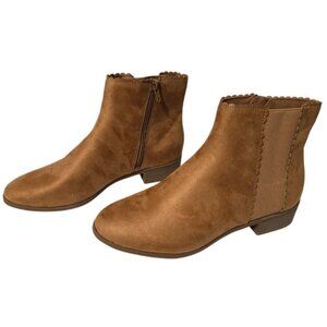 Charter Club Women Daxi Microsuede Camel Micro Ankle Boots (Size: 9 Medium) NiB
